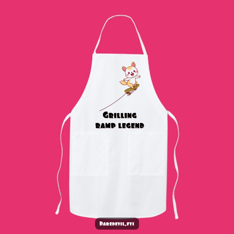 Funny Skater Animal Apron: Kitchen Speed Demon, Chef Gift