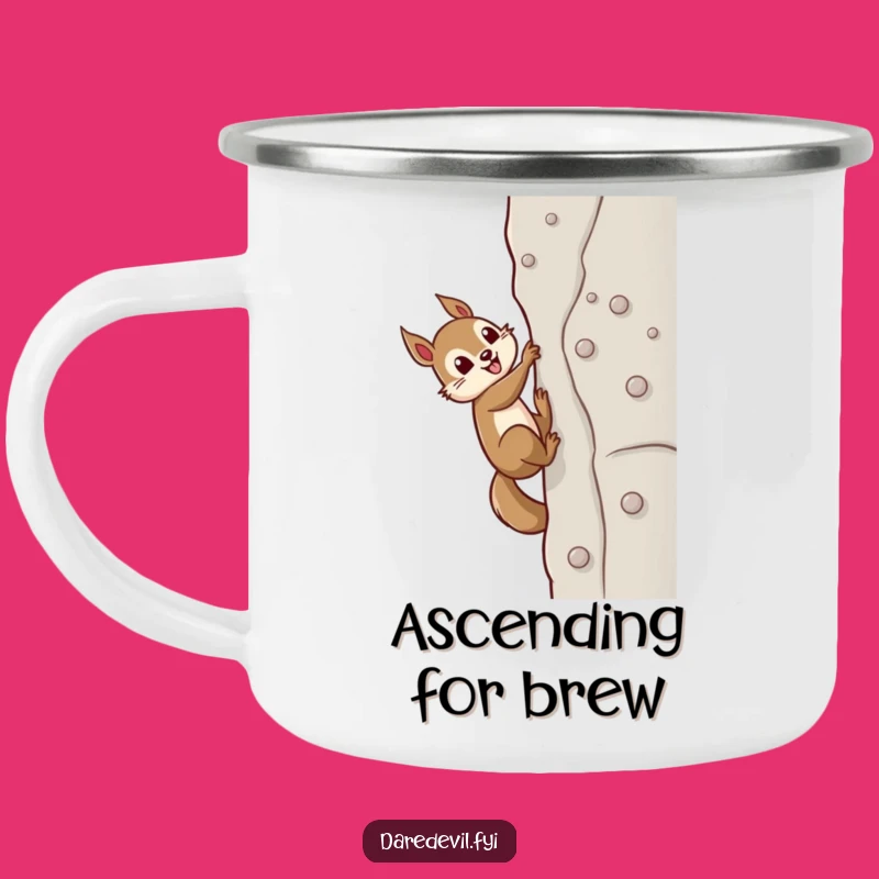 Funny Squirrel Climber Camping Mug - Adventure Fuel & Hilarious Outdoor Gift