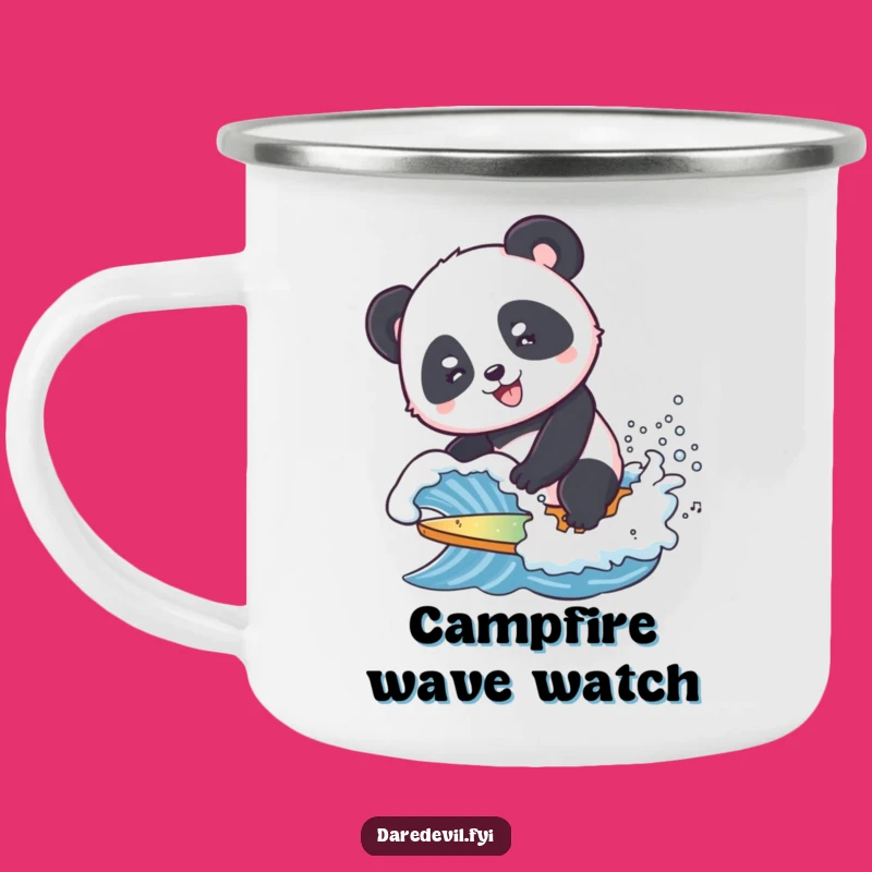 Funny Panda Surf Camping Mug - Durable Mug for Beachy Adventures