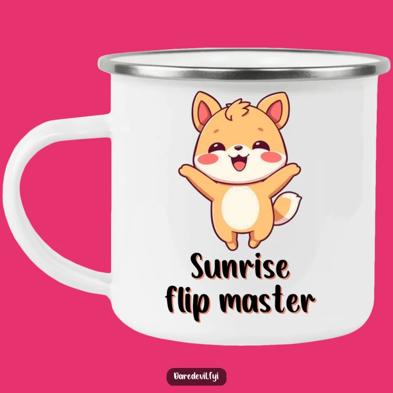 Funny Smiling Animal Camping Mug: Playful Flip Adventure, Great Funny Gift