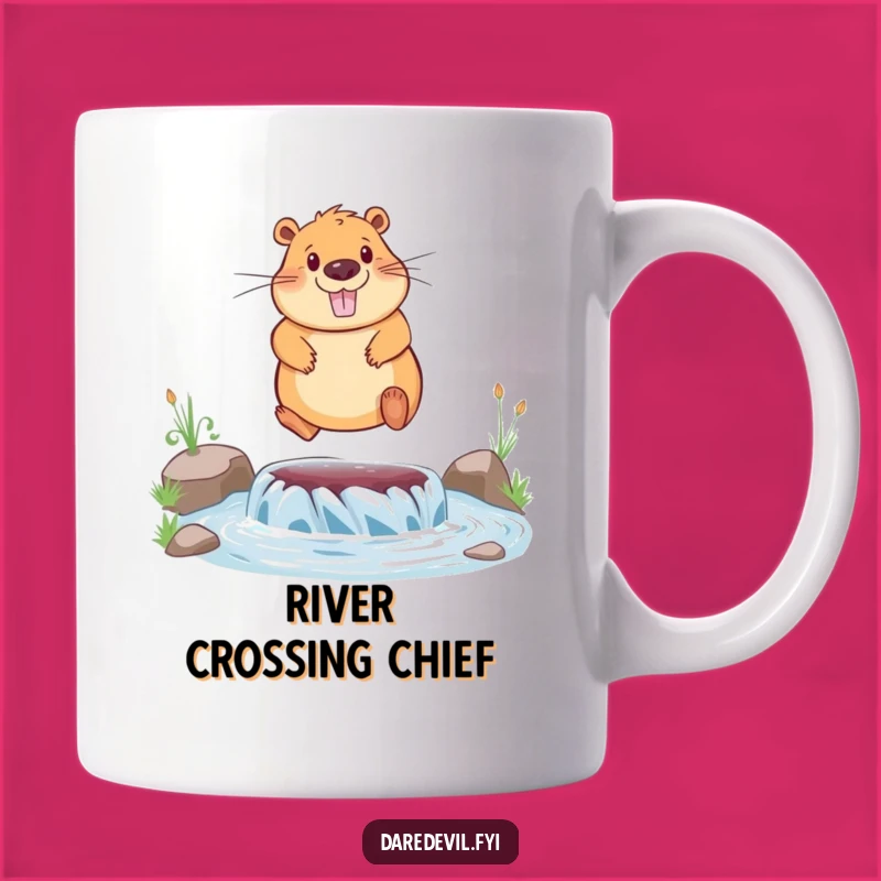 Funny Capybara River Jump Mug: The Perfect Gift for Your Chill Friend