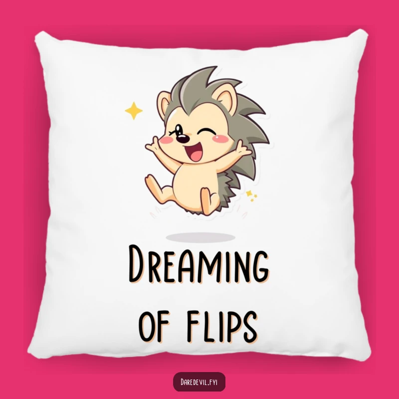 Funny Hedgehog Comfort Pillow - Soft & Hilarious Energetic Decor Accent