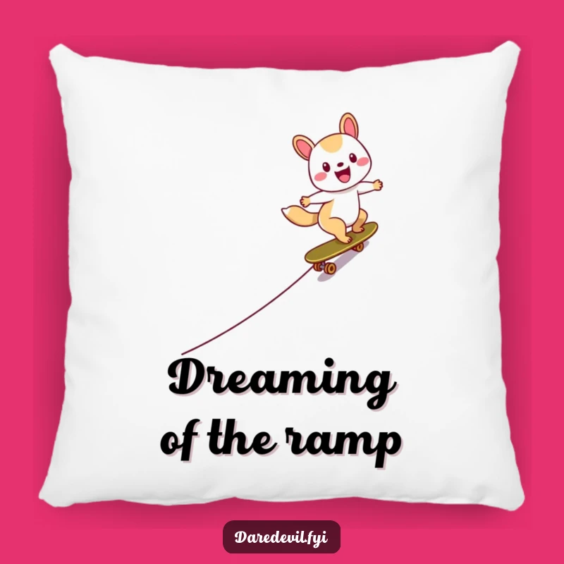 Funny Skater Animal Pillow: Soft Speed & Comfort, Cozy Gift