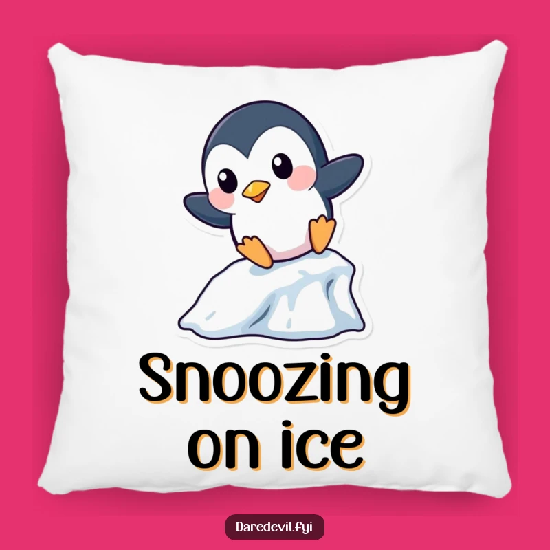 Funny Penguin Icicle Pillow: Playful Comfort, Winter Cheer, Perfect Funny Gift