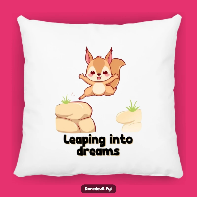 Funny Squirrel Leap Pillow: Cozy Comfort with Daring Spirit, Wonderful Funny Gift
