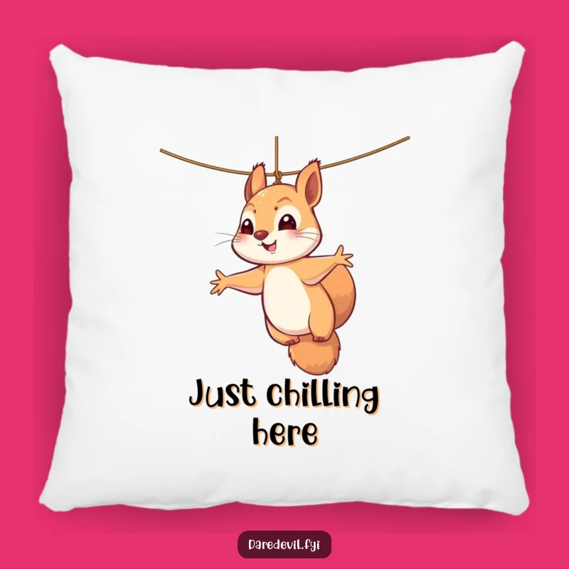 Funny Squirrel Pillow: Cozy Up with This Hilarious Dangle Plush, Comedic Comfort!