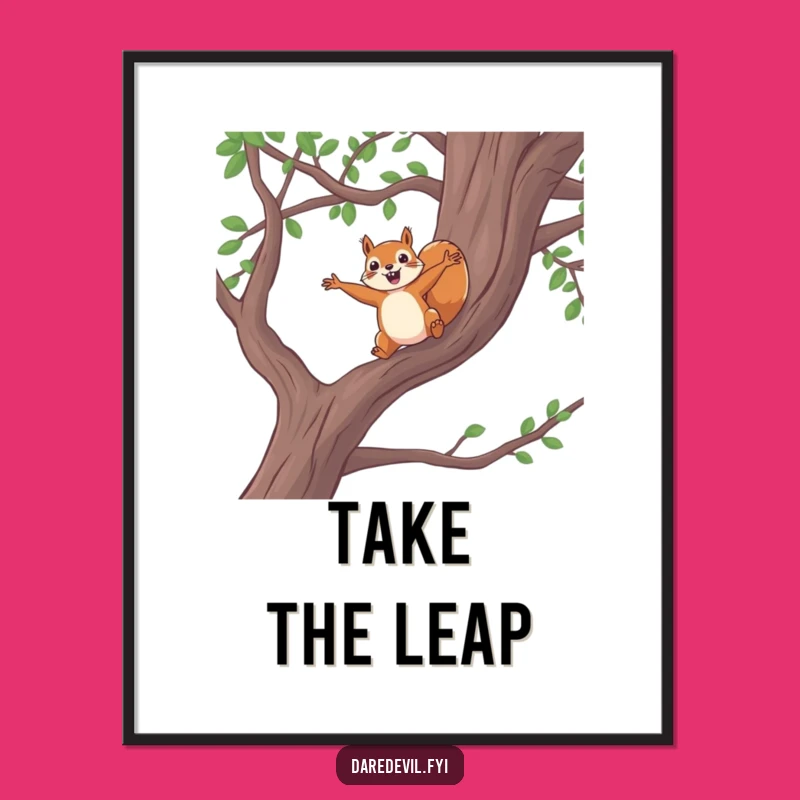 Funny Squirrel Digital Art Print - Instant Bold Wall Decor Gift