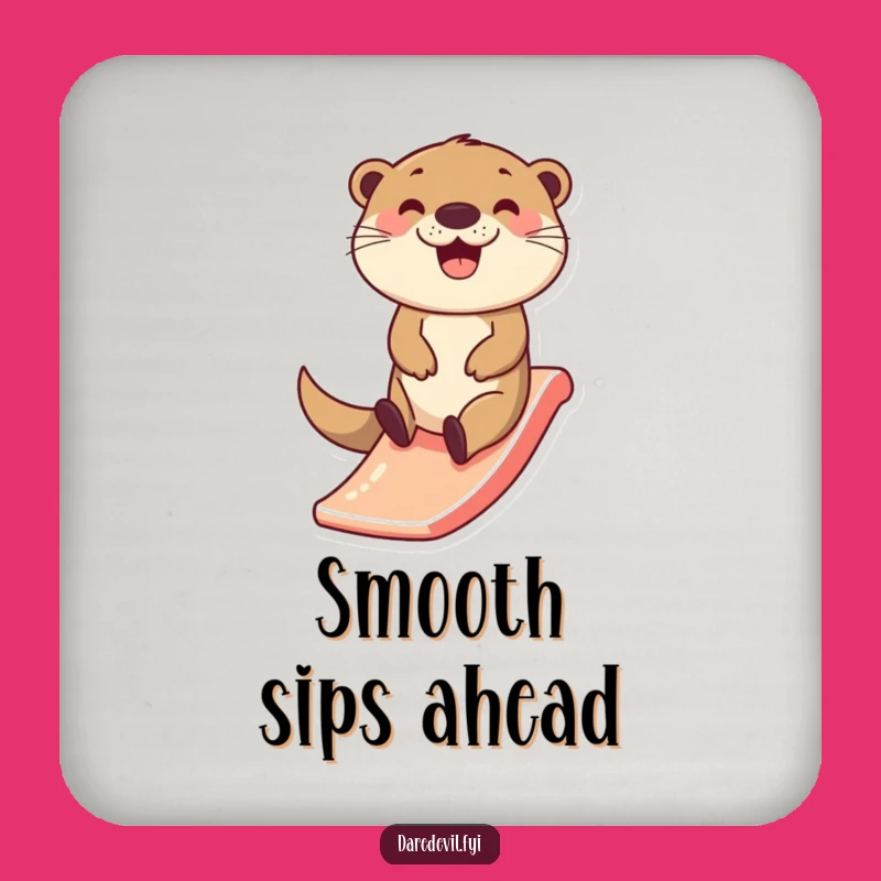 Funny Happy Otter Slide Coaster: Protect Surfaces with Joy!
