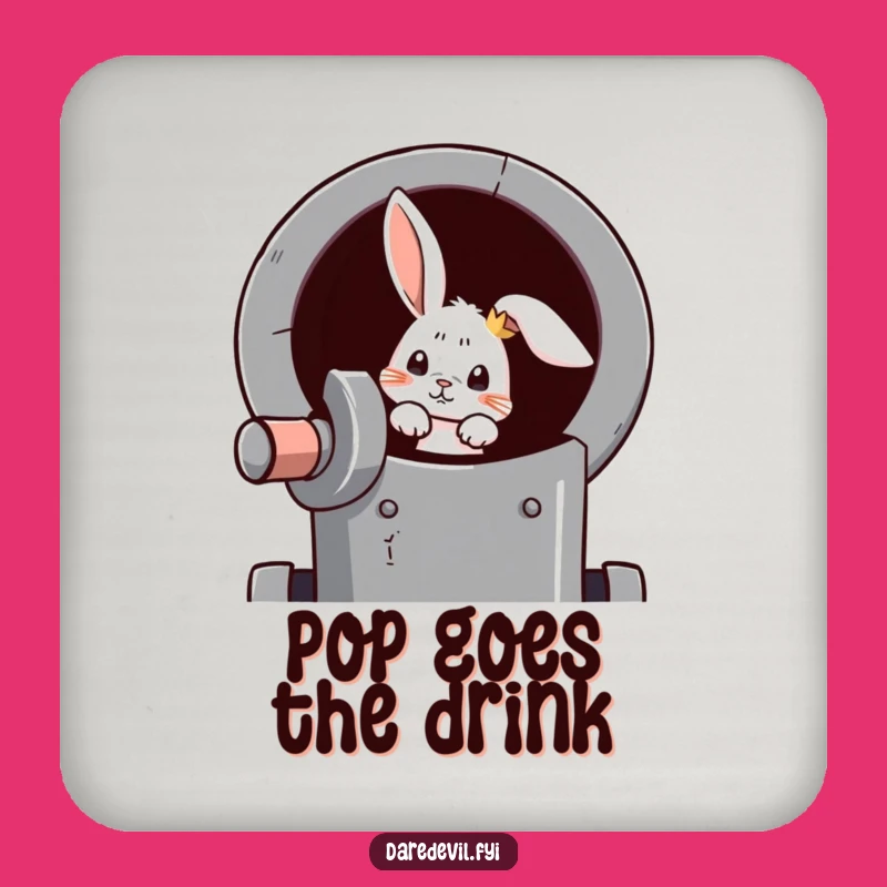 Funny Rabbit Cannon Coaster: Protect Your Surfaces with This Hilarious Launch Pad!