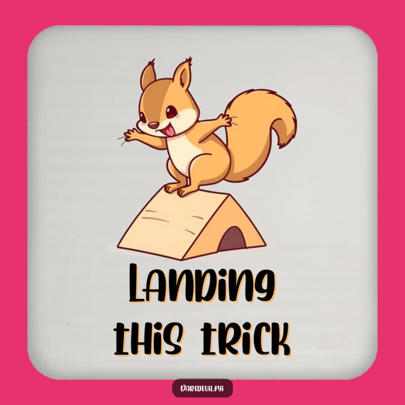 Funny Squirrel Flip Coaster: Hilarious Protection for Your Surfaces!