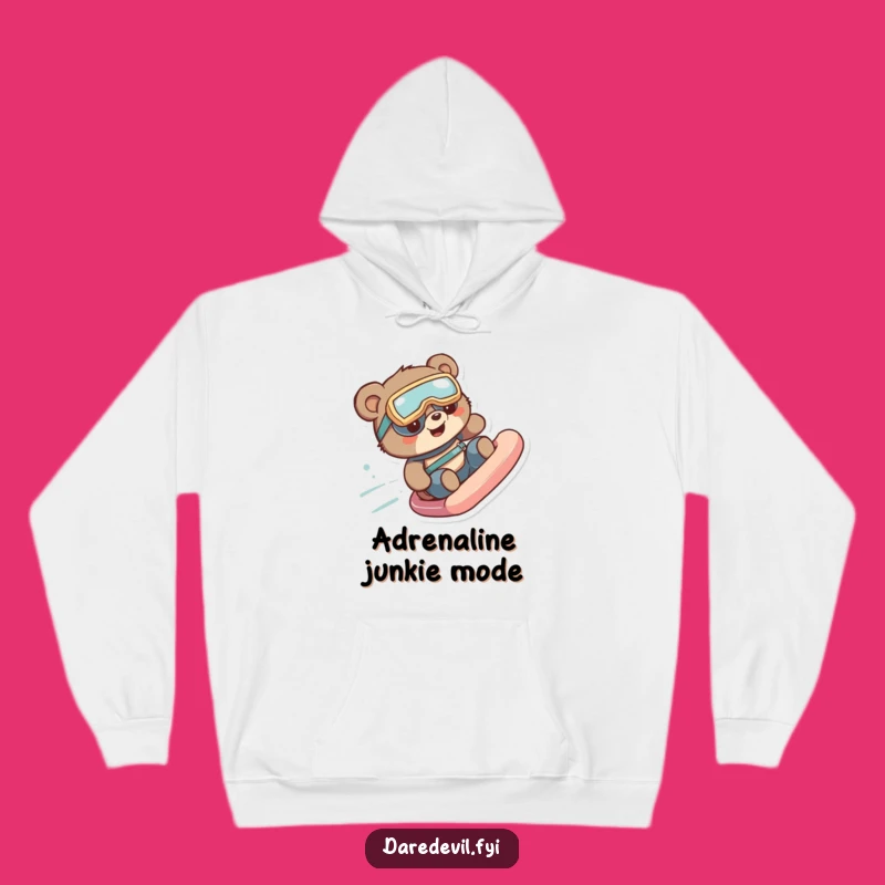Funny Bear Slide Goggles Hoodie: Cozy Up with Hilarious Adventure Vibes