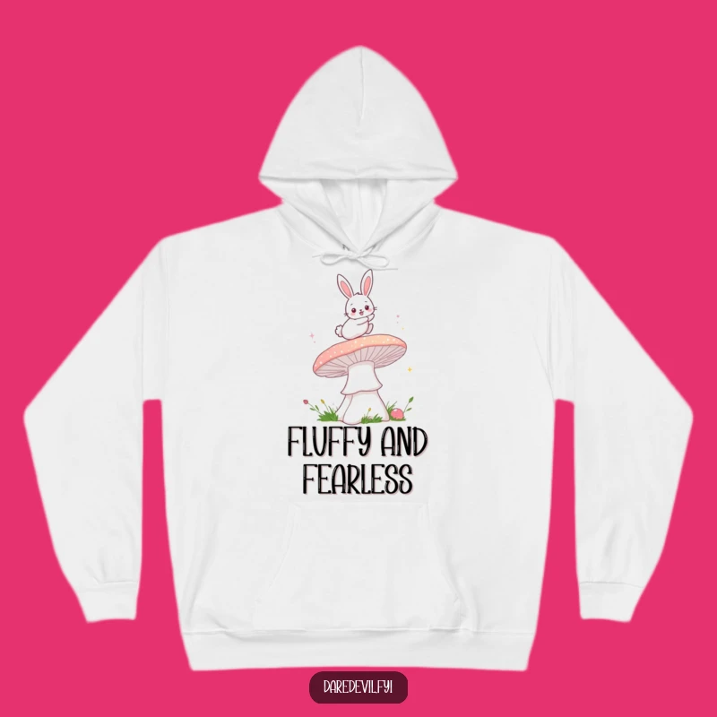 Funny Bunny Mushroom Hoodie: Cozy Magical Humor for a Perfect Gift