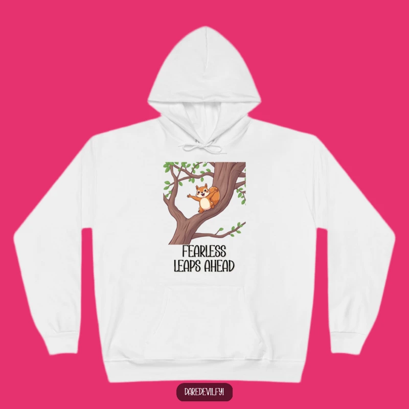Funny Squirrel Leap Hoodie - Cozy Comfort for Adventurous Spirits Gift