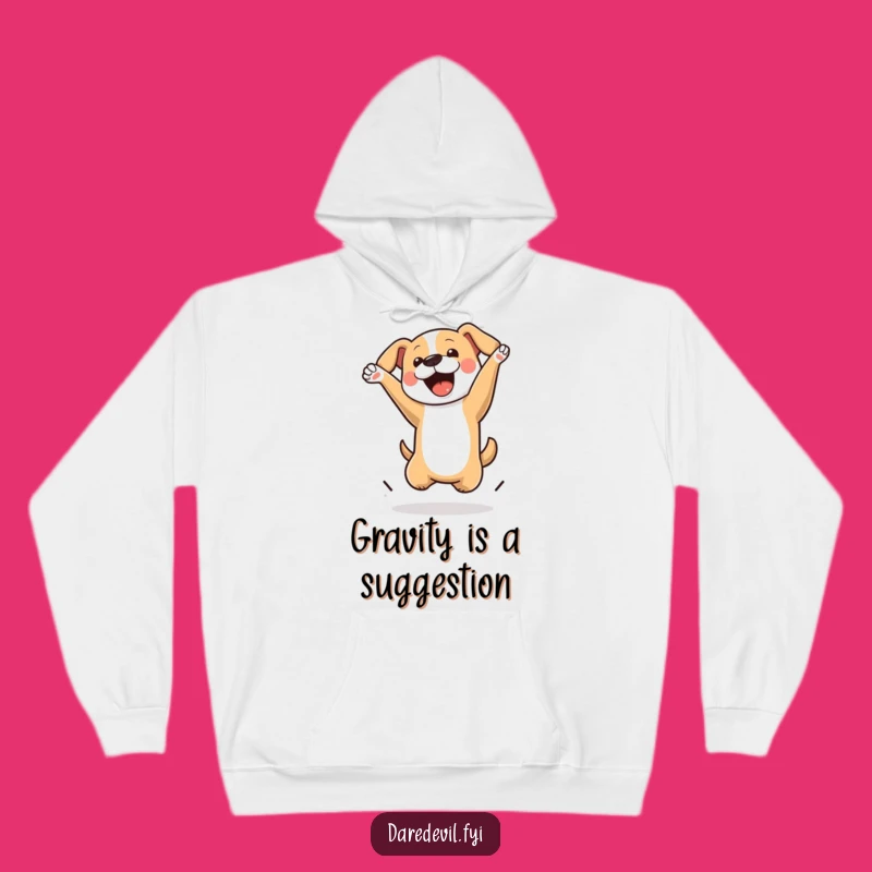 Funny Dog Flip Hoodie: Cozy Action Sweatshirt - Warm & Hilarious Canine Gift!
