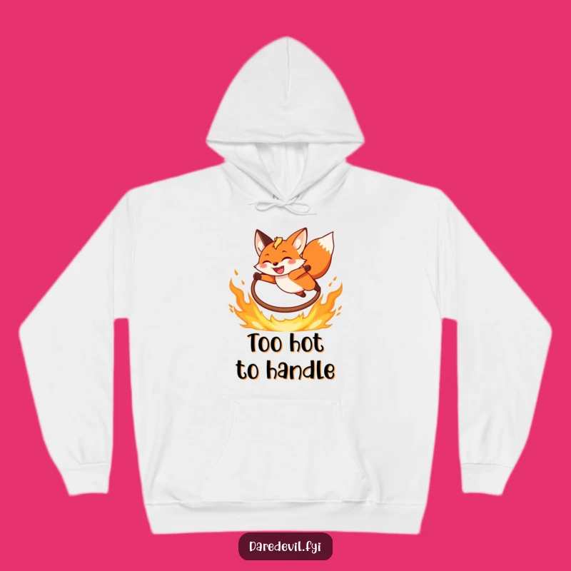 Funny Fox Hoodie: Cozy Daredevil Style, Warm Gift