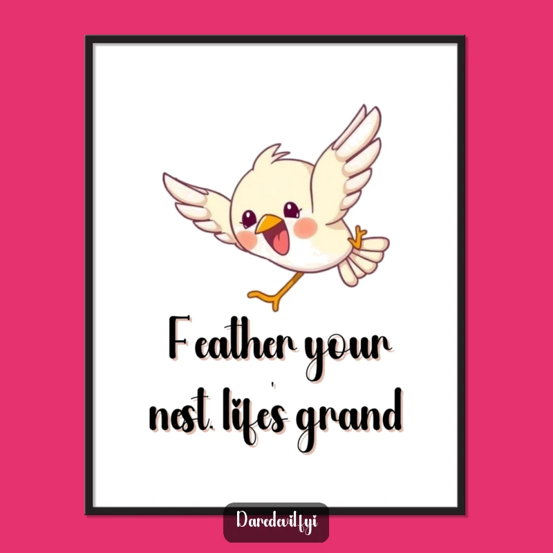 Free Printable Bird Dive Wall Art - Joyful Flight Decor, Downloadable Art Gift