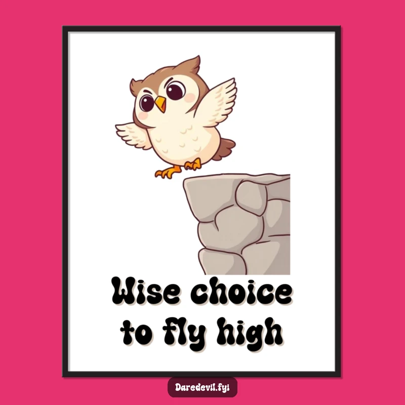 Free Printable Funny Owl Dive Wall Art - Hilarious Downloadable Decor for Laugh Lovers