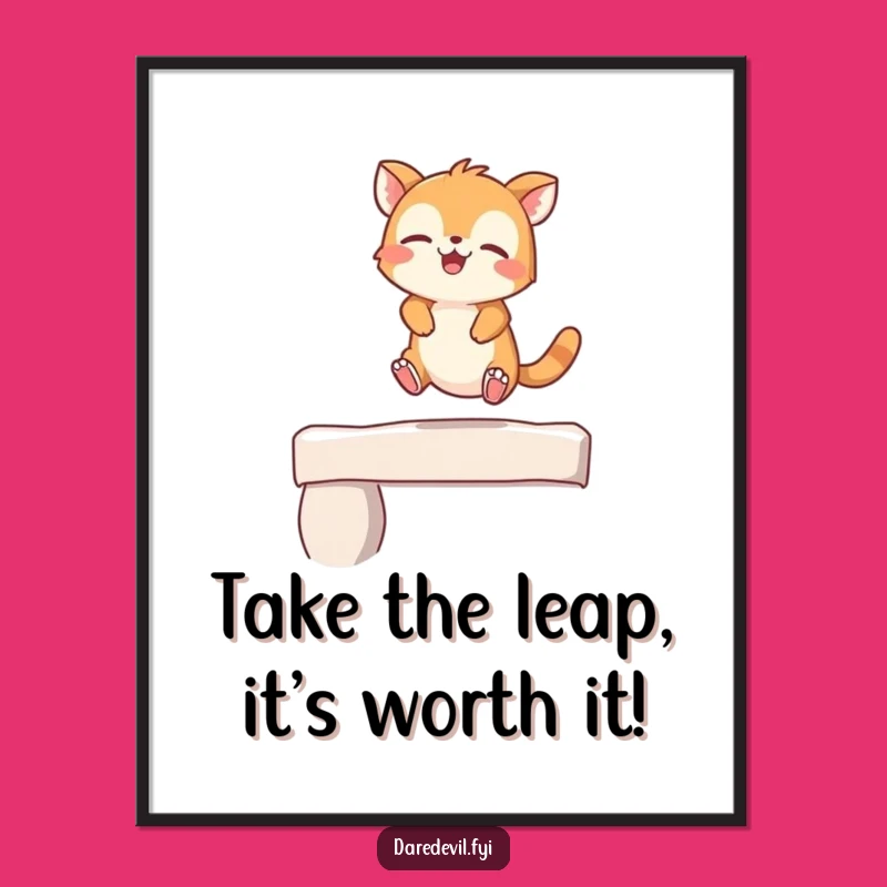 Funny Free Printable Wall Art: Giggling Animal Leap - DIY Downloadable Decor