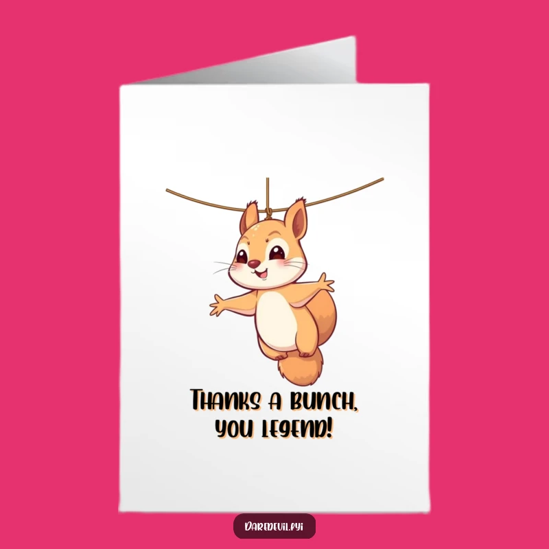 Free Printable Thank You Card: Squirrel's Dramatic Thanks For A Funny Gift