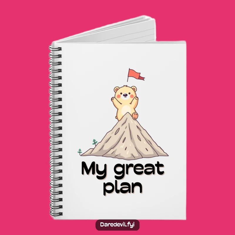 Funny Bear Notebook: Jot Down Ideas with This Peak Conqueror Cover, Comedic Journal!