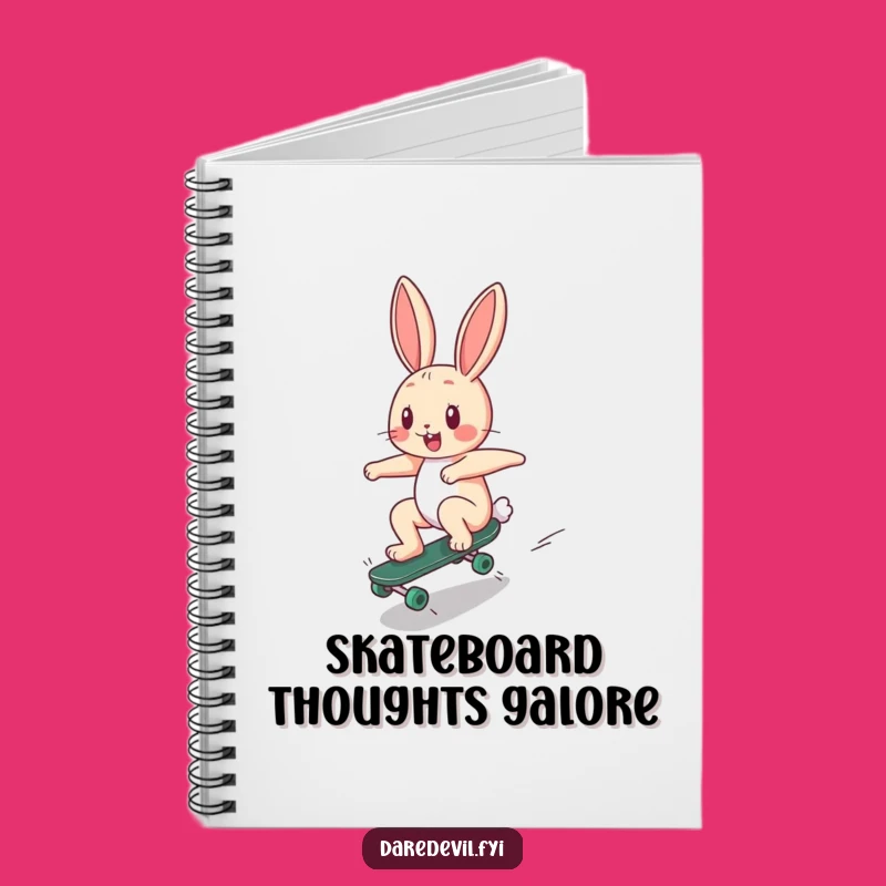 Funny Bunny Skater Notebook: Capture Ideas with This Funny Gift!