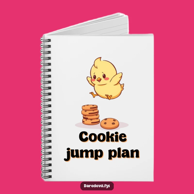 Funny Chick Cookie Jump Notebook - Journal for Brave Plans and Sweet Ideas