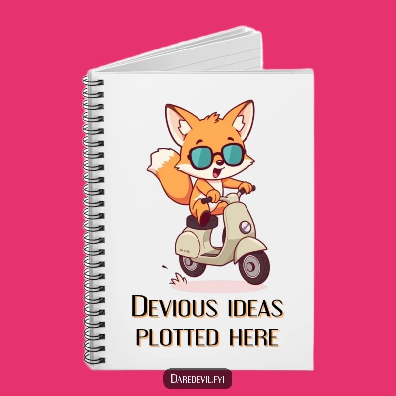 Funny Fox Scooter Notebook: Capture Ideas with This Funny Gift!