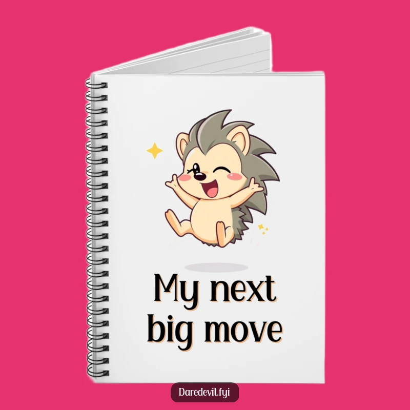 Funny Hedgehog Idea Notebook - Energetic & Hilarious Journal for Notes