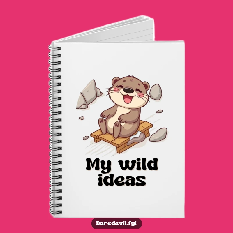 Funny Otter Sledding Notebook: Jot Down Your Joyful Adventures!