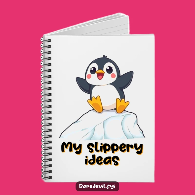 Funny Penguin Notebook: Navigate Your Thoughts with Icy Flair