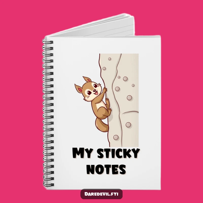 Funny Squirrel Climber Notebook - Plan Your Goals & Hilarious Gift