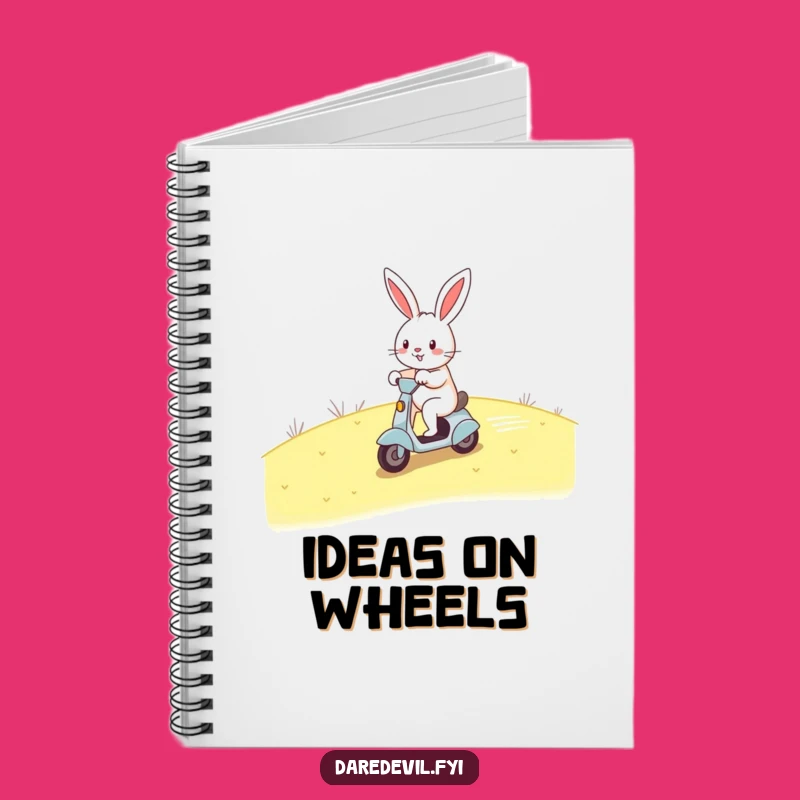 Funny Rabbit Notebook - Jot Down Fast Ideas with Cheerful Humor Gift
