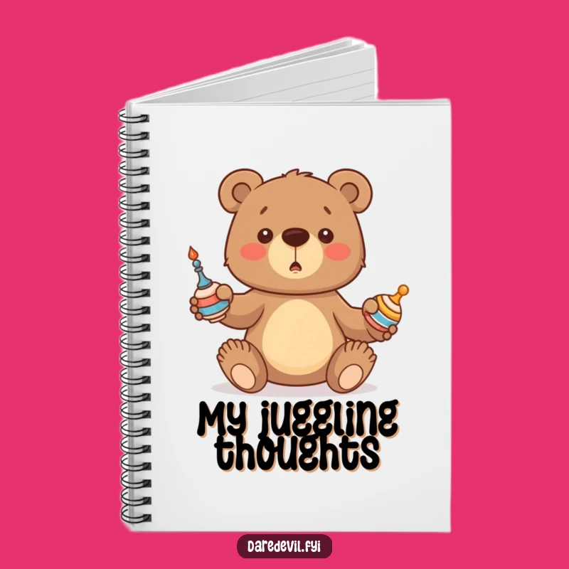 Funny Bear Notebook: Juggling Ideas Journal - Hilarious Cub Cover & Gift!