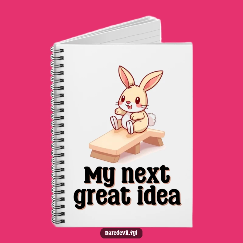 Funny Bunny Ramp Slider Notebook: Cute Pet Journal, Ideal Funny Gift