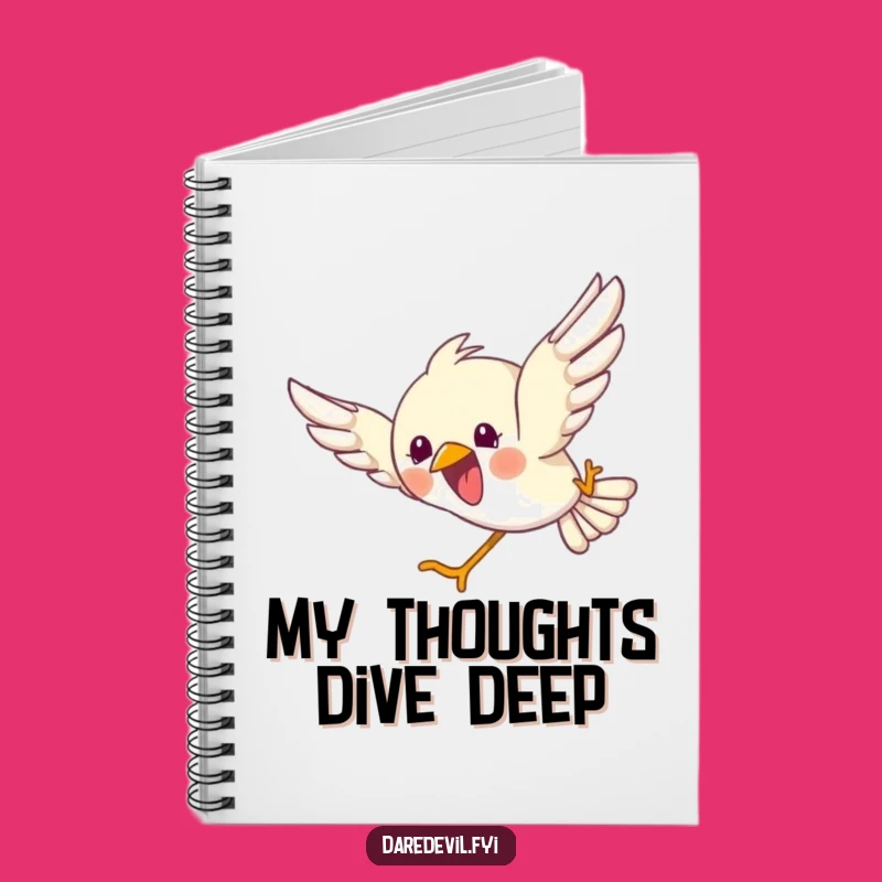 Funny Bird Dive Notebook: Capture Your Joyful Thoughts