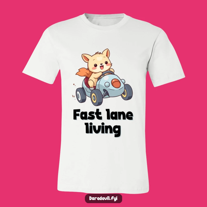 Funny Racer Tee - Animal's Tiny Vehicle Race Shirt, Perfect Funny Gift
