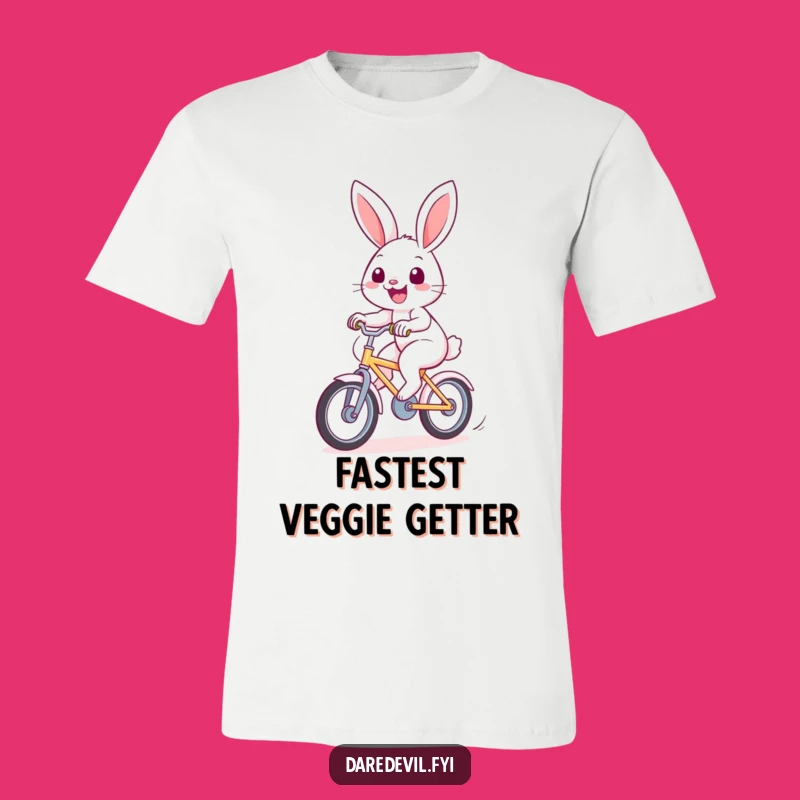 Funny Rabbit Bicycle T-Shirt: Hilarious Speedy Bunny Tee for Joyful Rides!
