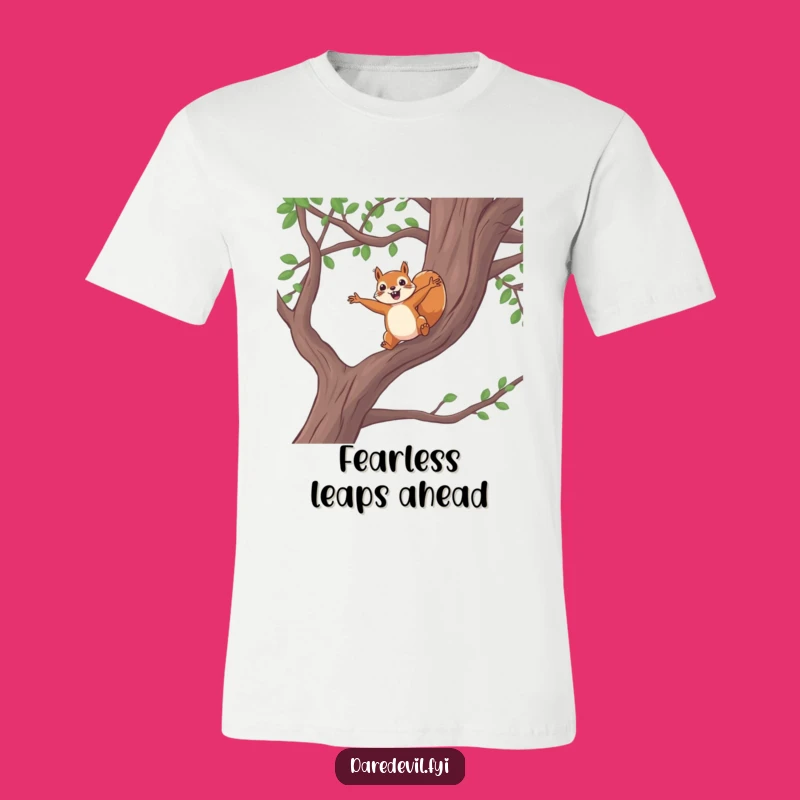 Funny Squirrel Leap T-Shirt - Bold and Hilarious Adventurer Tee