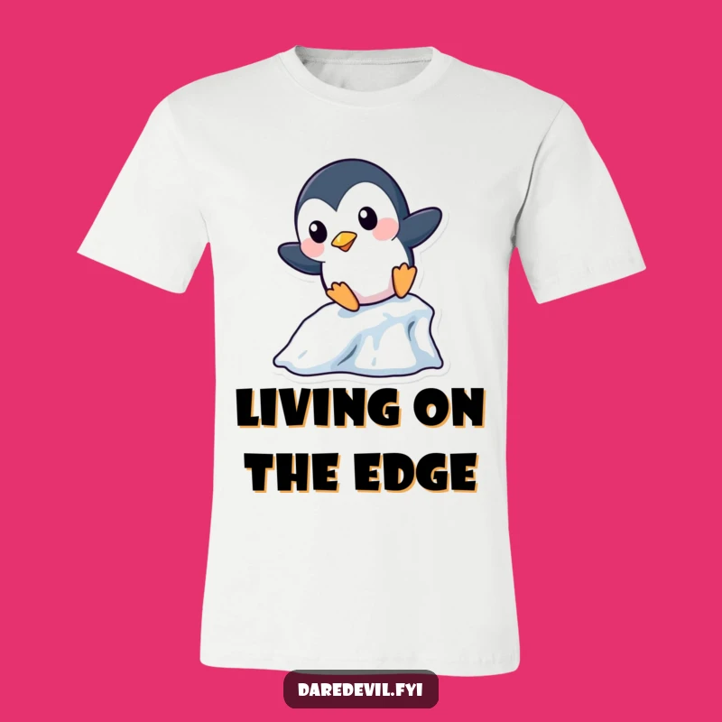 Funny Penguin Icicle T-Shirt: Playful Sliders, Winter Fun, Perfect Funny Gift for Cold Days