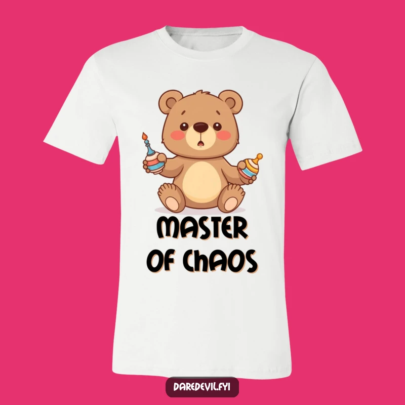 Funny Bear T-Shirt: Juggling Cub Chaos - Comedic Woodland Creature Tee!