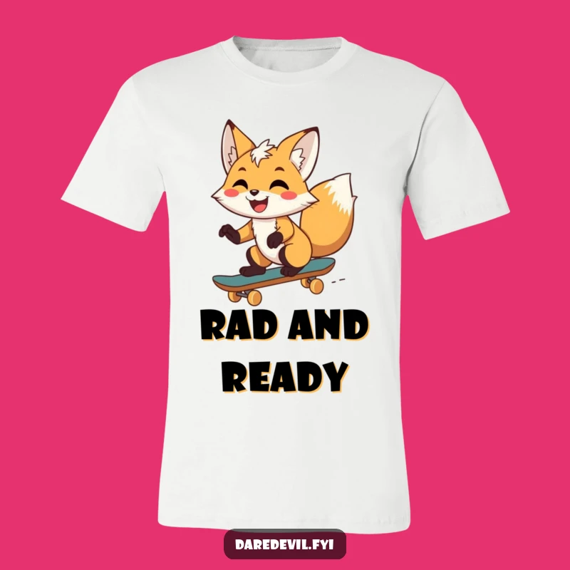 Funny Fox Skateboarder T-Shirt: Wear Your Grin, Unleash the Fun!