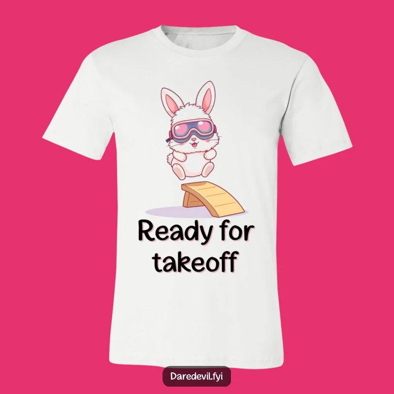 Funny Bunny Goggles T-Shirt: Extreme Leaping Character, Awesome Humorous Gift