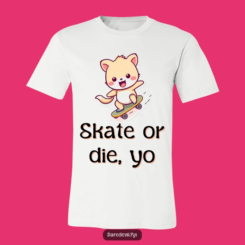 Funny Skater Animal T-Shirt: Cheerful Character's Ramp Zoom Tee, Perfect Funny Gift