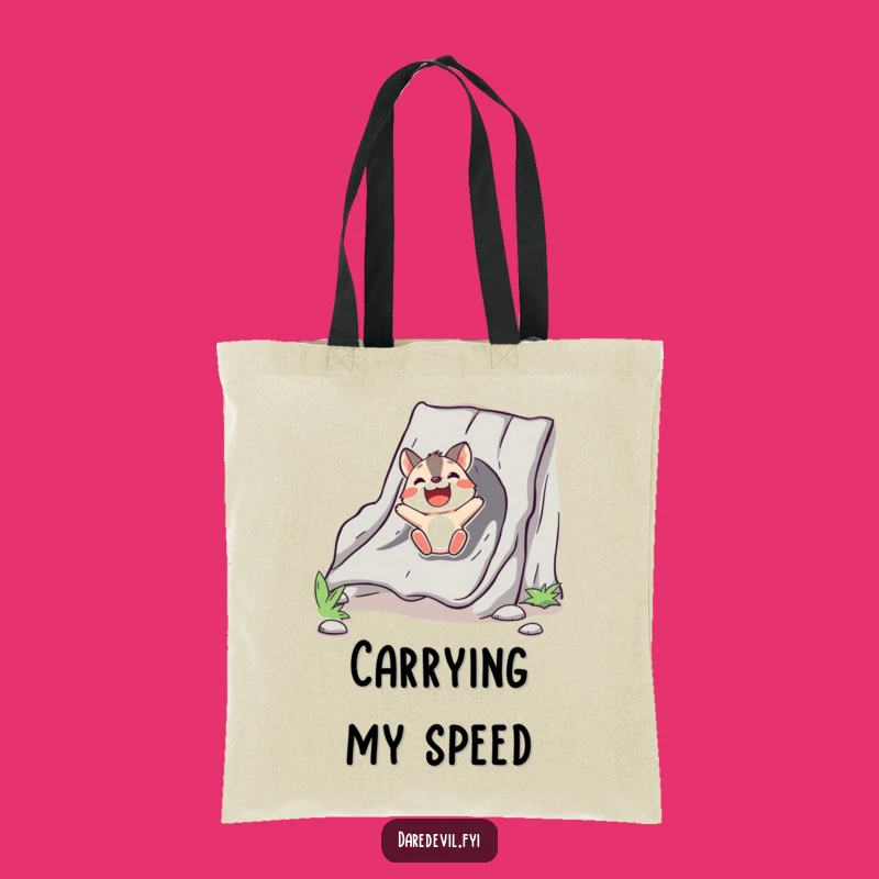 Funny Animal Chute Slide Tote Bag: Bold Character's Joyful Ride, Practical Gift!