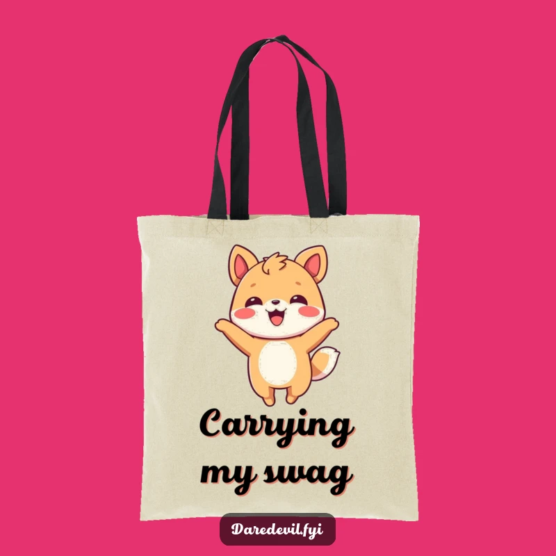 Funny Smiling Animal Tote Bag: Playful Flip Style, Stylish Funny Gift