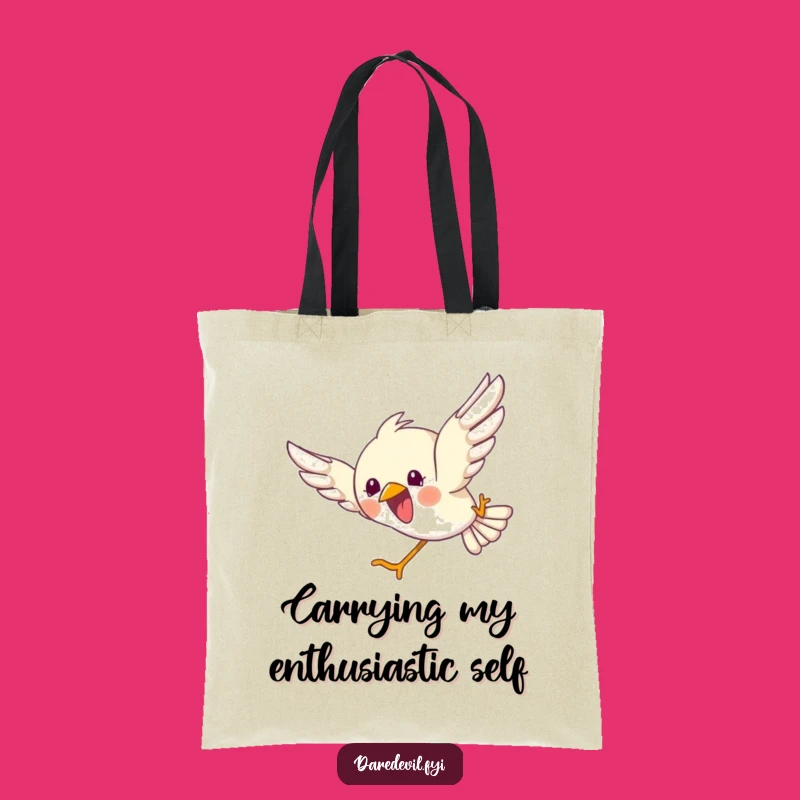 Funny Bird Dive Tote Bag: Carry Your Joyful Spirit Everywhere