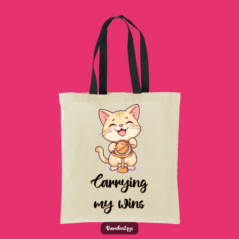 Funny Cat Hoop Master Tote Bag - Stylish & Hilarious Accessory