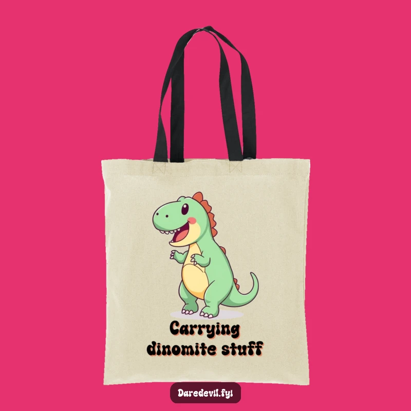 Funny Dinosaur Tote Bag: Carry Your Enthusiasm Everywhere