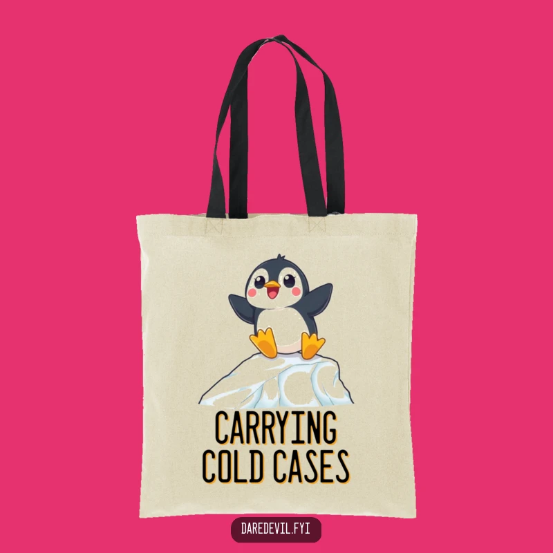 Funny Penguin Tote Bag: Carry Your Essentials with Icy Grace