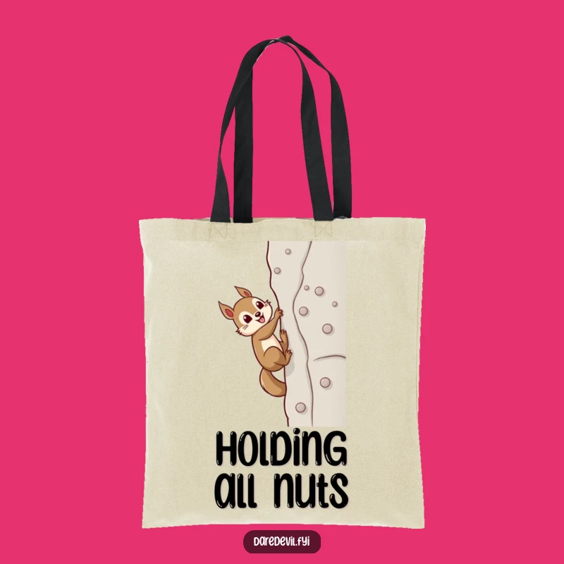 Funny Squirrel Climber Tote Bag - Practical & Hilarious Go-Getter Gift